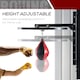 image 7 of HOMCOM Speed Bag Platform Speedball Frame Set Training Punching Boxing Workout Black