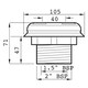 image 2 of Certikin 1.5in Liner Vac Point C/W Plug 5no