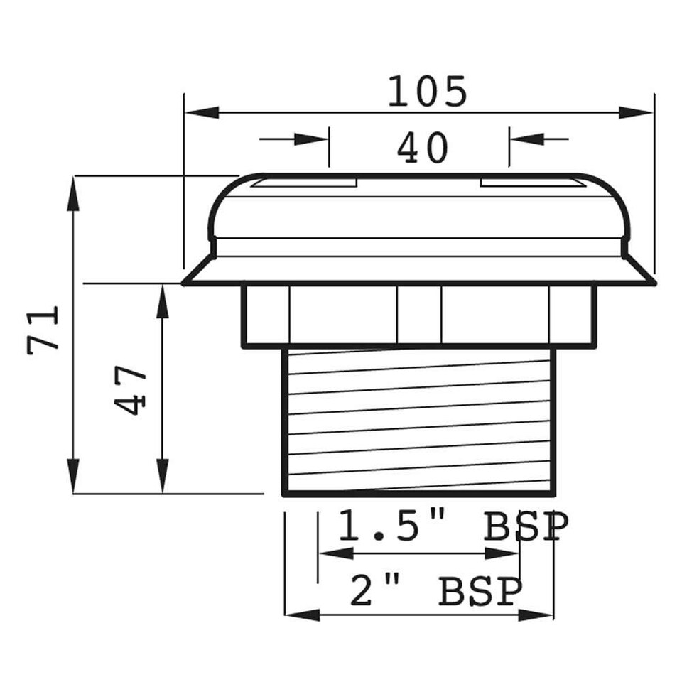 image 1 of Certikin 1.5in Liner Vac Point C/W Plug 5no