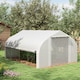 image 2 of Outsunny 4 x 3(m) Walk-in Tunnel Greenhouse, Roll Up Sidewalls, Mesh Door