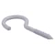 image 5 of Screw Hook Fasteners Hangers White Plastic Finish 16mm Dia 50mm length 30pc