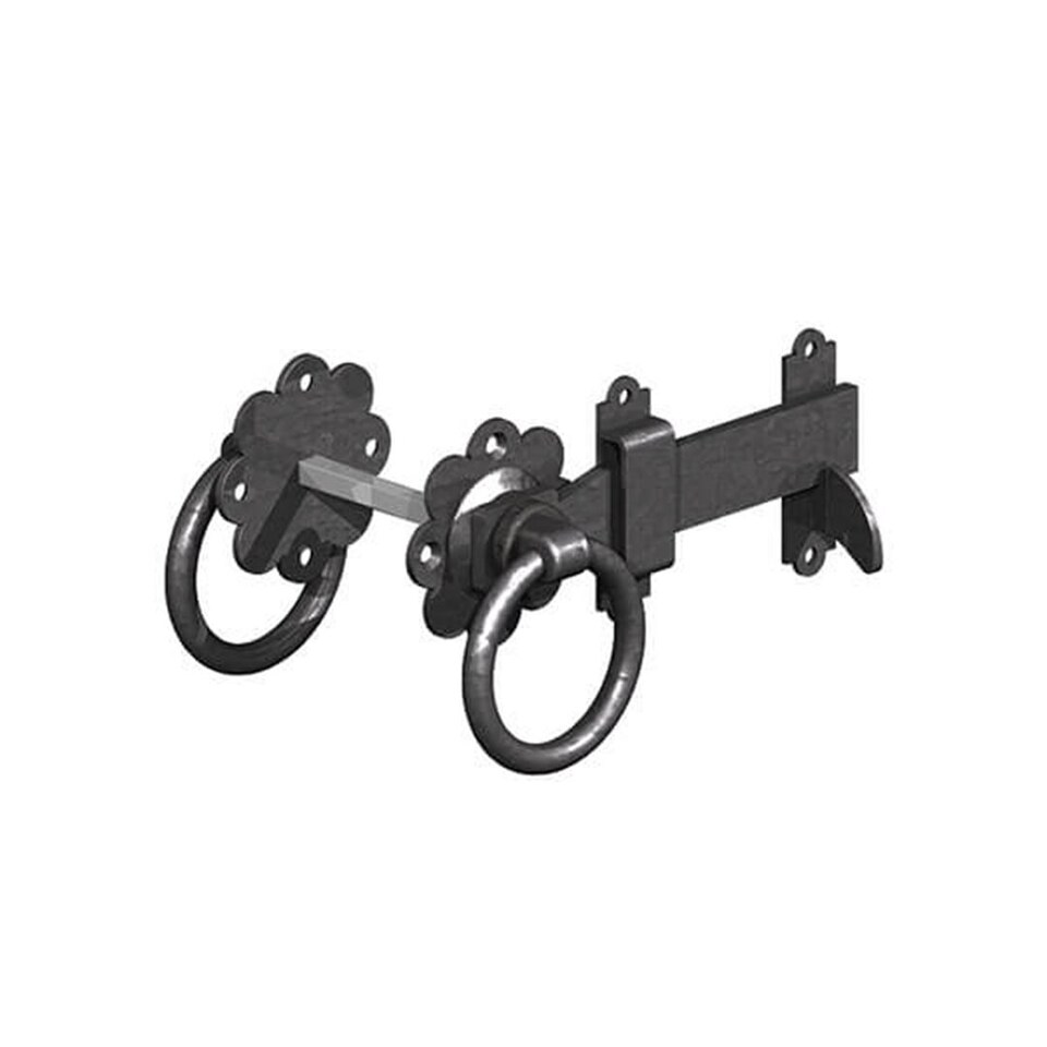 GateMate Black Ring Gate Catch (L) 150mm