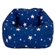 image 3 of Kids Starry Skies Bean Bag Chair Navy Blue Childrens Bean Bags | Blue | Navy Blue | 1