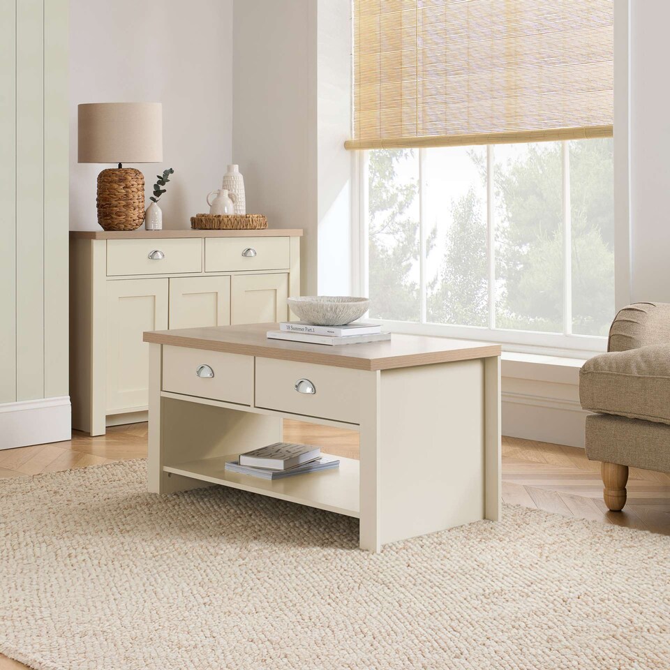 image 1 of Highgate 2 Drawer Coffee Table