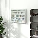 image 2 of HOMCOM 5-Tier Wall Display Shelf Unit Cabinet w/ Shelves Glass Doors
