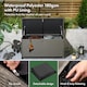 image 4 of VonHaus Rattan Effect with Lockable Lid Garden Storage Box 290L