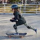 image 4 of Wipeout Dry Erase Kids Cycling Helmet - Black Gloss 5+