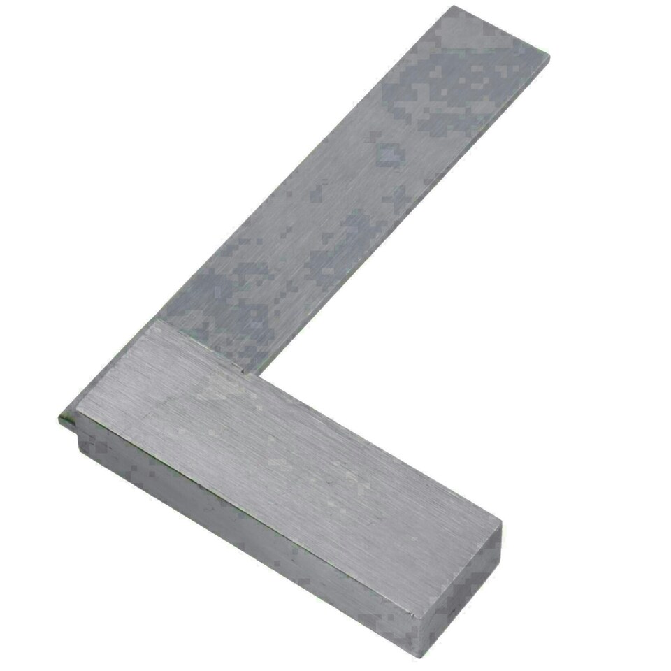 image 1 of 3” 75mm Engineer Tri Set Square Right Angle Straight Edge Stainless Steel