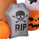 image 9 of Outsunny 7.9FT Tall Halloween Inflatable Ghost Tree with Pumpkins, White Ghosts and Tombstone, Blow-Up Outdoor Halloween Decoration for Lawn, Garden, Party