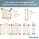 image 5 of Bettacare Wooden Multi Panel Flexible Pet Barrier, Natural Wood, up to 256cm Wide, Dog Barrier for Pets Dogs and Puppy Cream | Natural