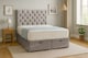 image 1 of Ottoman Foot Lift Silver Naples 2ft6 Small Single Divan Bed With Mattress & Headboard