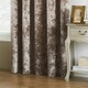 image 3 of Paoletti Verona Crushed Velvet Oyster Eyelet Curtains 168 x 137cm