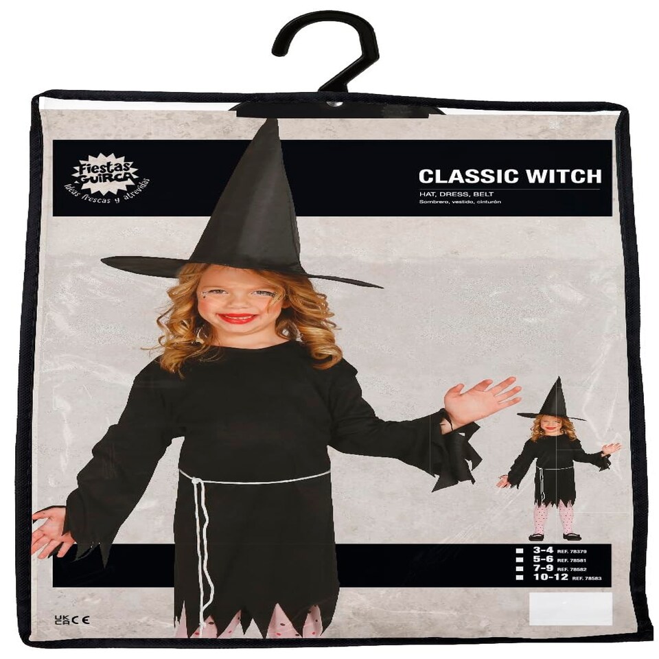 image 1 of Fancy Dress Child Classic Witch - 3-4 Years