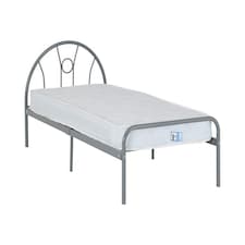 Nova 3 Feet Bed Frame - L197 x W95 x H89 cm - Silver