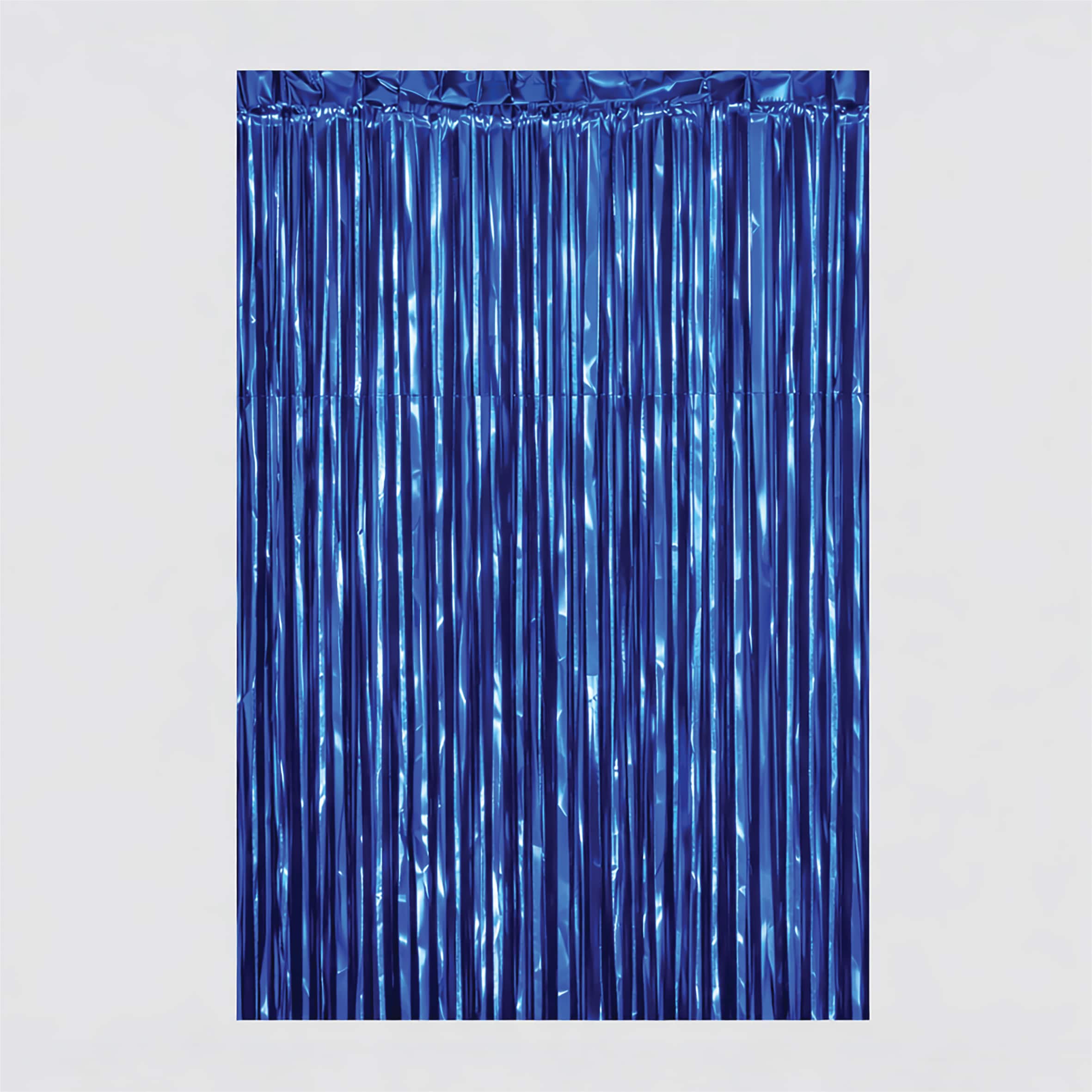 Netagon Metallic Tinsel Curtain 2M x 1M Blue