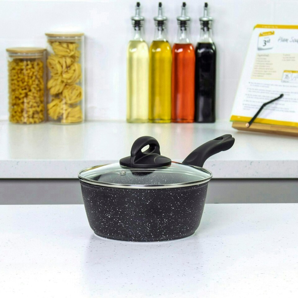 image 1 of Blackmoor 65740 Classic 18cm Saucepan with Tempered Glass Lid