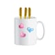 image 2 of DIY Colour Your Own Mug Kit - Ceramic Mug with 3 Special Markers