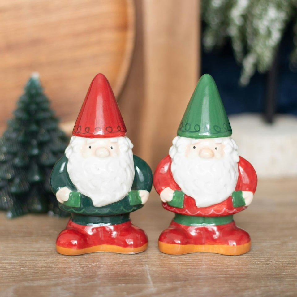 image 1 of Set of Gnome Salt & Pepper Shakers