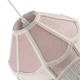 image 4 of Traditional Victorian Empire Lampshade in Soft Blush Pink Velvet with Tassels | Pink | Pink | 1