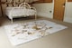 image 3 of Golden Flower Print Designer Rug | Multi