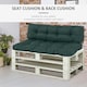 image 3 of Outsunny 2Pcs Tufted Pallet Cushions Seat Pad Back Cushion Indoor Outdoor 
