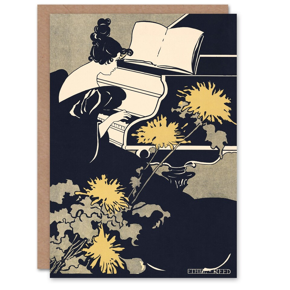 image 1 of Ethel Reed Art Card Miss Traumerei Piano Book Cover