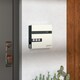 image 7 of HOMCOM Wall Mounted Post Box, Weatherproof Letterbox with Lock, White Black
