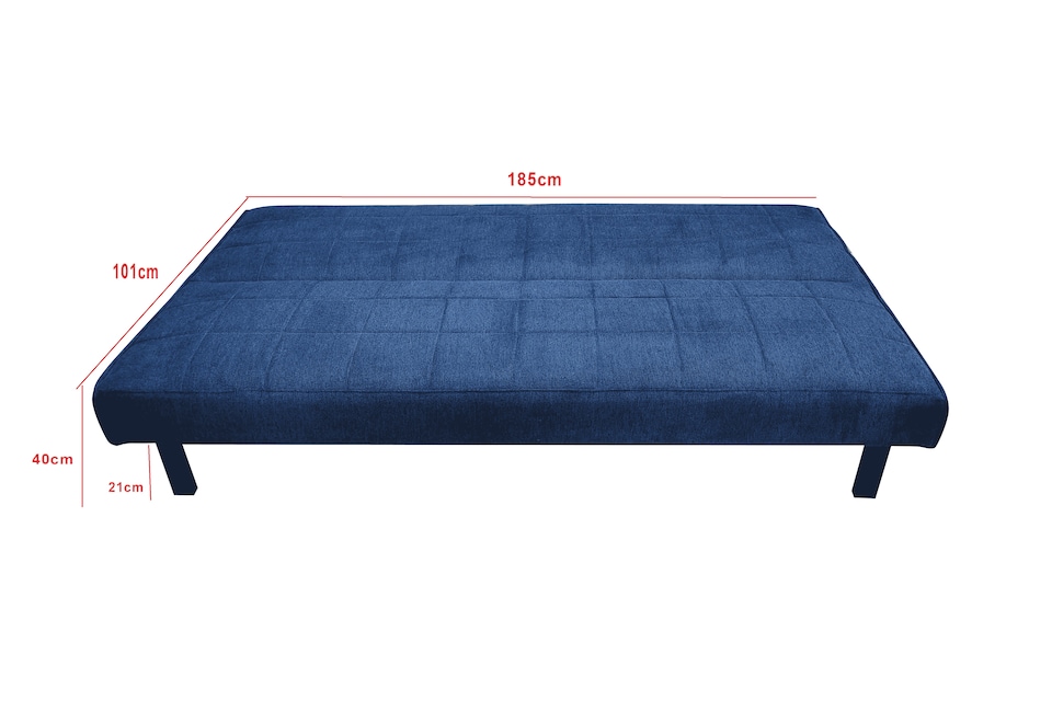 image 1 of The Tivona 2 Seater Sofa Bed in Grey, Silver or Navy | Blue | One Size