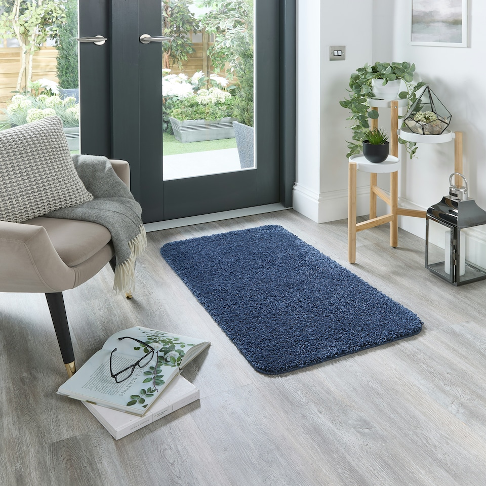 image 1 of Howler & Scratch Shaggy Rug Midnight Blue 60x100