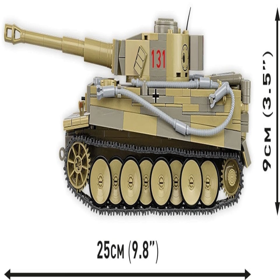 image 1 of Panzer VI Tiger No. 131 The Tank Museum brick tank model - COBI 3123 - 886 bricks