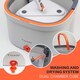 image 5 of Self Cleaning 360 Spin Microfibre Square Mop & Bucket Set Wash & Dry System