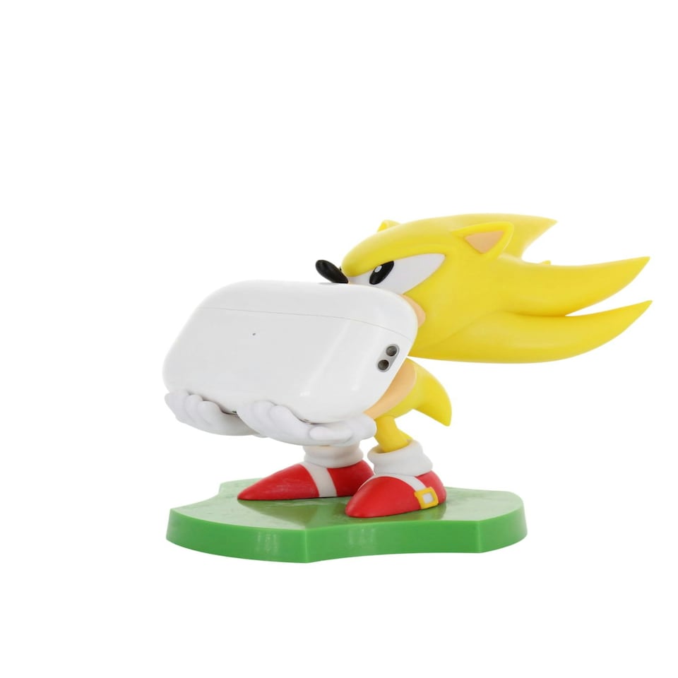 image 1 of Cable Guys Holdems Sonic The Hedgehog Super Mini Phone Stand and Device Holder Yellow