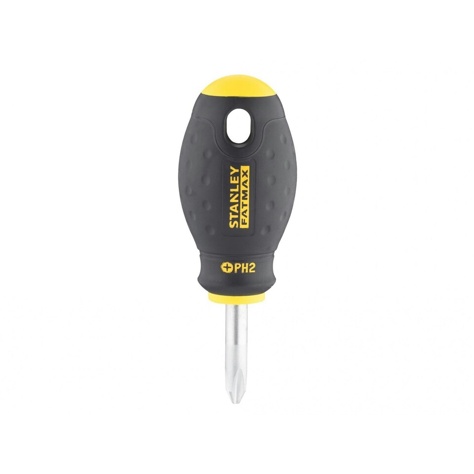 image 1 of Stanley Hand Tools Fatmax Stubby Screwdriver, Phillips - Multi Colour - 2 x 30mm Stubby