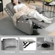 image 5 of HOMCOM Recliner Armchair for Living Room, Recliner Chair with Cup Holder Grey | Multi | Chair