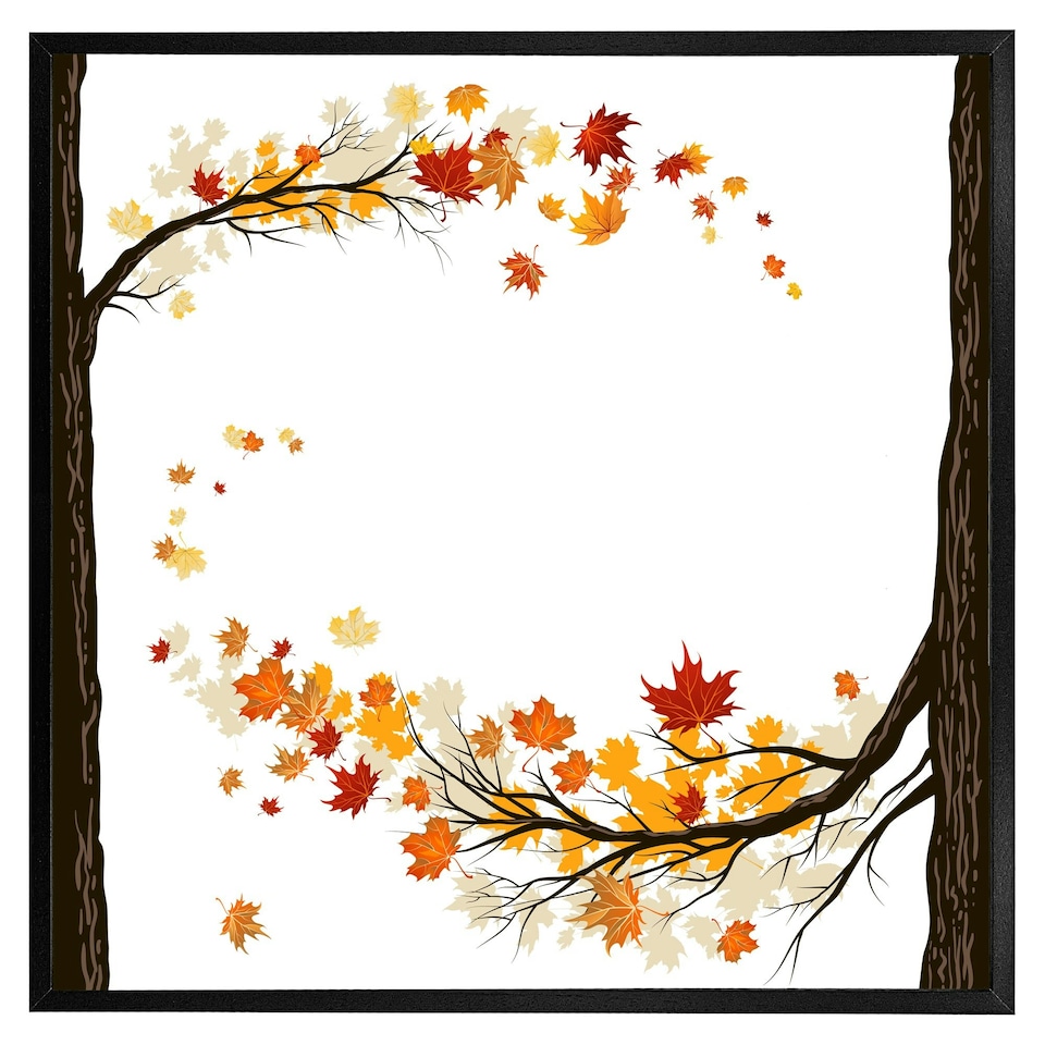 image 1 of Autumn trees (Picture Frame) Grey | S