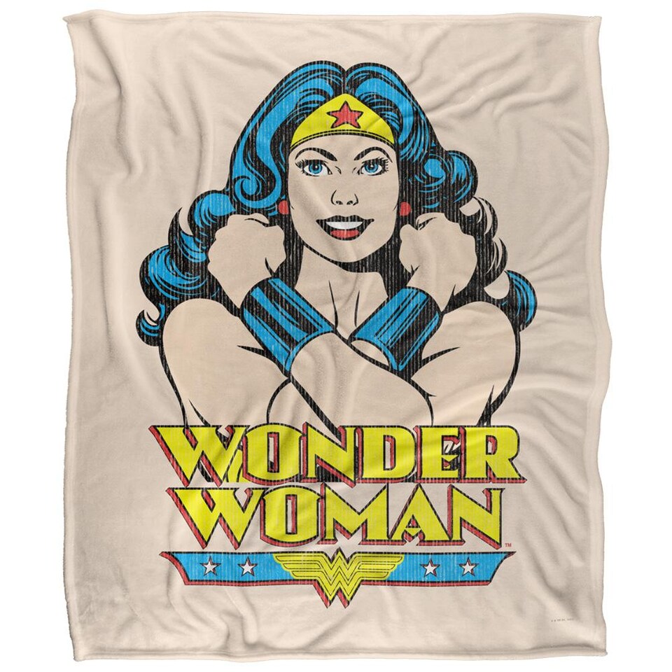 image 1 of Wonder Woman Pose Blanket | Multi | Multicoloured | One Size | 1