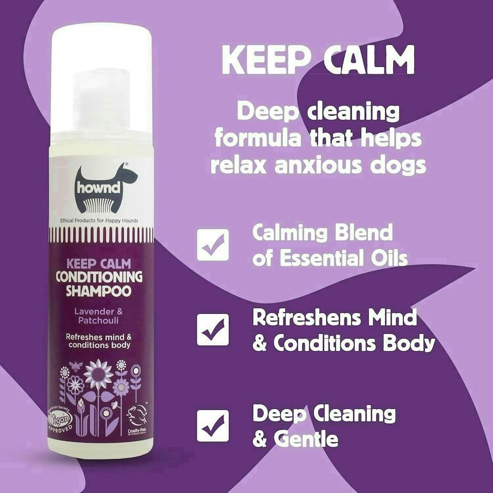 image 1 of HOWND Keep Calm Dog Shampoo for Itchy Skin Lavender, 250ml