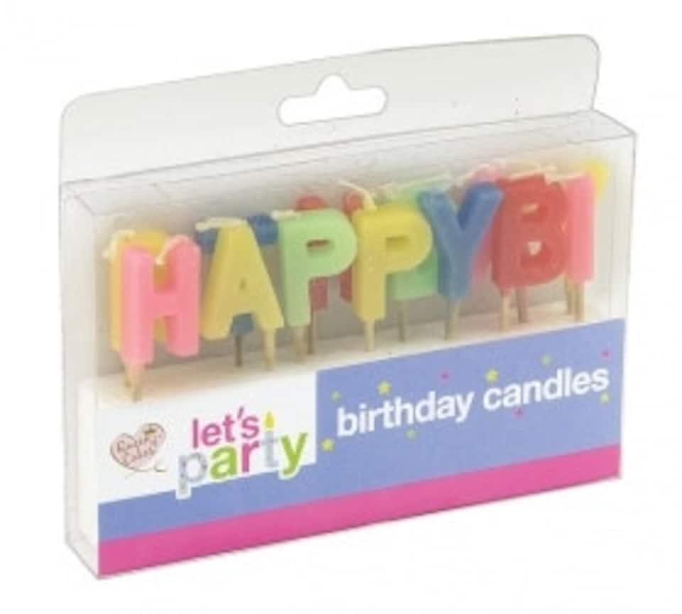 image 1 of Queen of Cakes Happy Birthday Candles Set