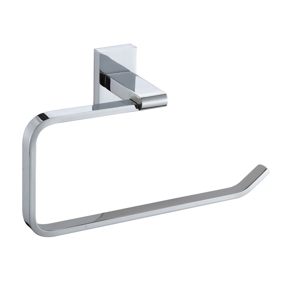 image 1 of Showerdrape Unity Chrome Stainless Steel Wall Mounted Towel Ring | Silver | 1