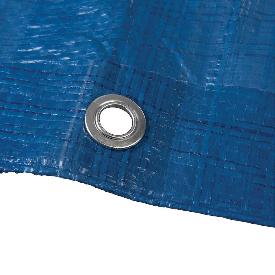 image 1 of Silverline - Tarpaulin - Cut 6.1 x 9m / Actual 5.85 x 8.9m Blue