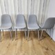 image 6 of Dining Chairs Set of 4 Grey Leather Kitchen Chairs Grey