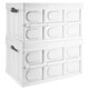 image 5 of TekBox 30L White Folding Storage Box - Set of 12 Boxes