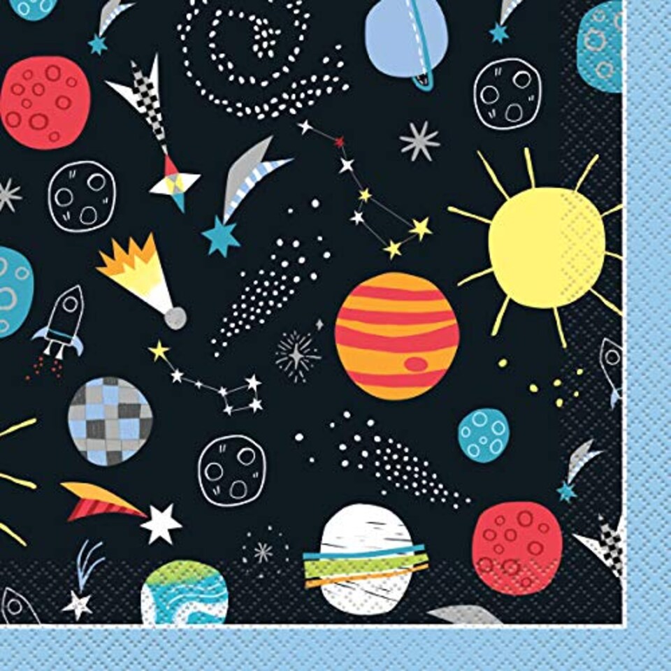 image 1 of Outer Space Luncheon Napkins 33cm 2Ply - Pack of 16