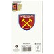 image 2 of West Ham United FC Customisable Birthday Card - Claret Red/Yellow/Black - One Size