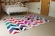 image 3 of Tropical Geometric Zig Zags Rug | Multi