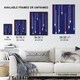 image 3 of Red Blue Arrows Textile Pattern Retro Japan Wall Art Print Korin 12x16"