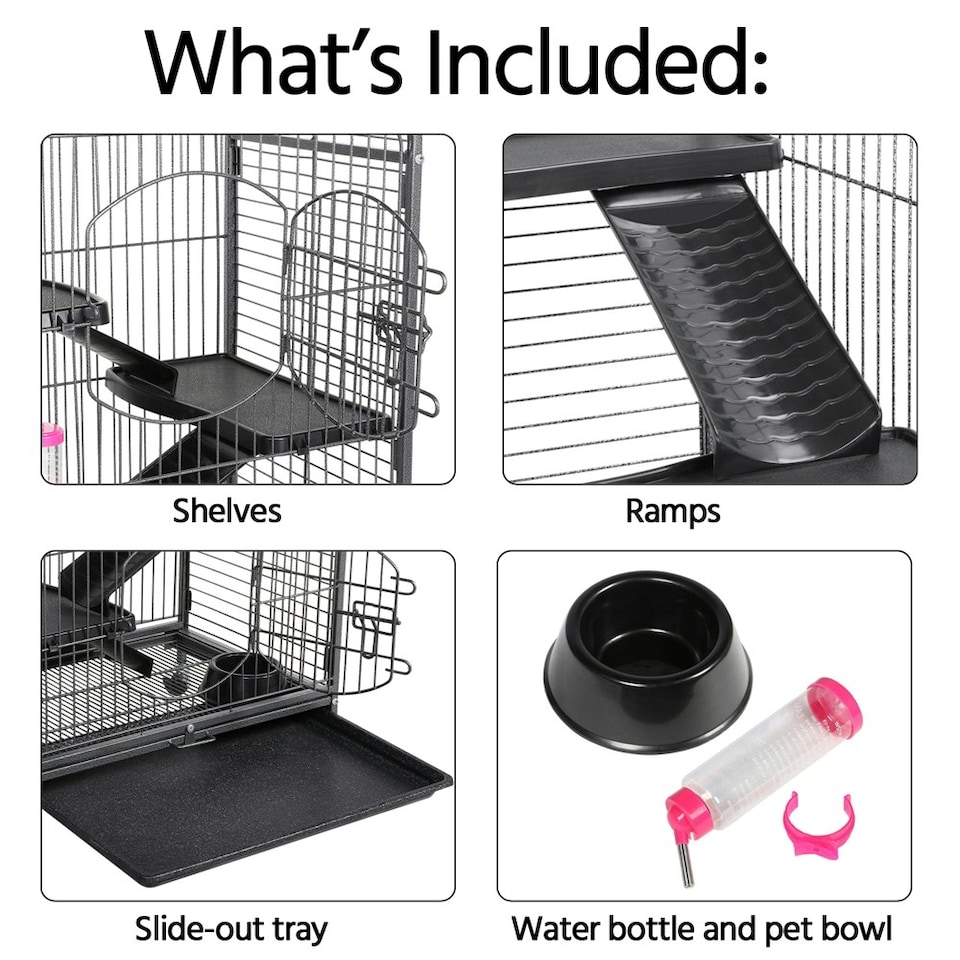 image 1 of Yaheetech 6 Levels Rolling Large Ferret Cage