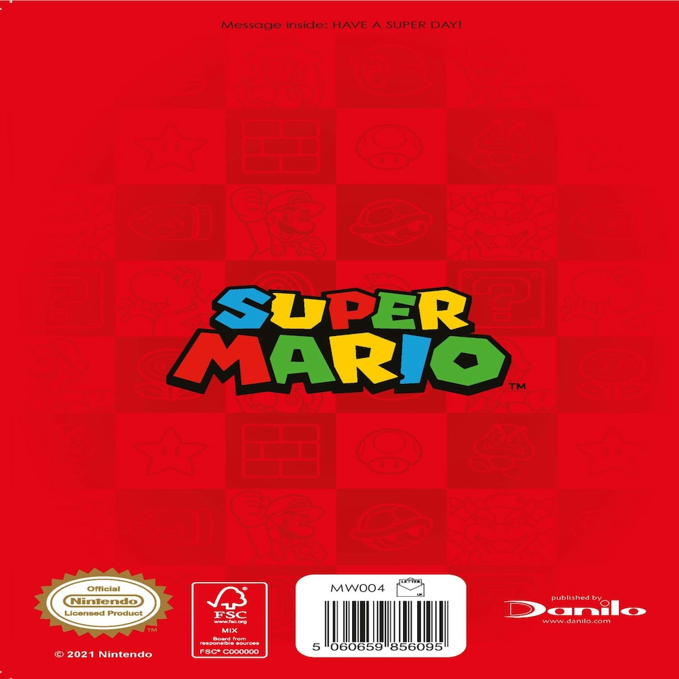 image 1 of Super Mario 'Happy Birthday' Card