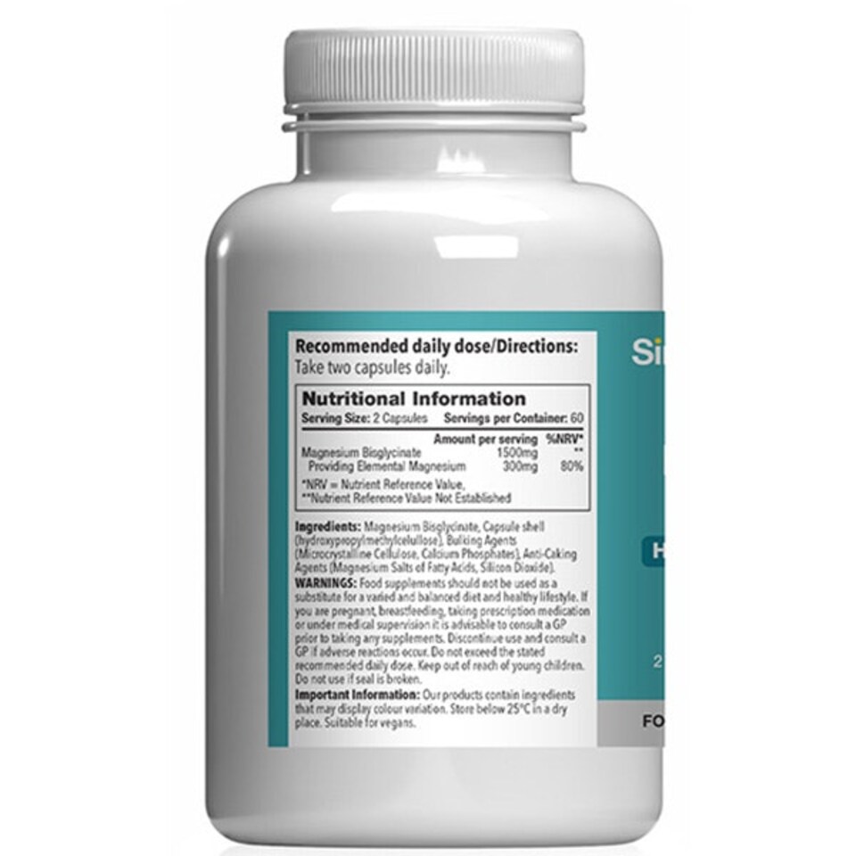 image 1 of Magnesium Bisglycinate 1500mg - 120 Capsules