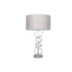 image 2 of Gabriella Diamonte Twist Table Lamp 1 Light with Grey Shade